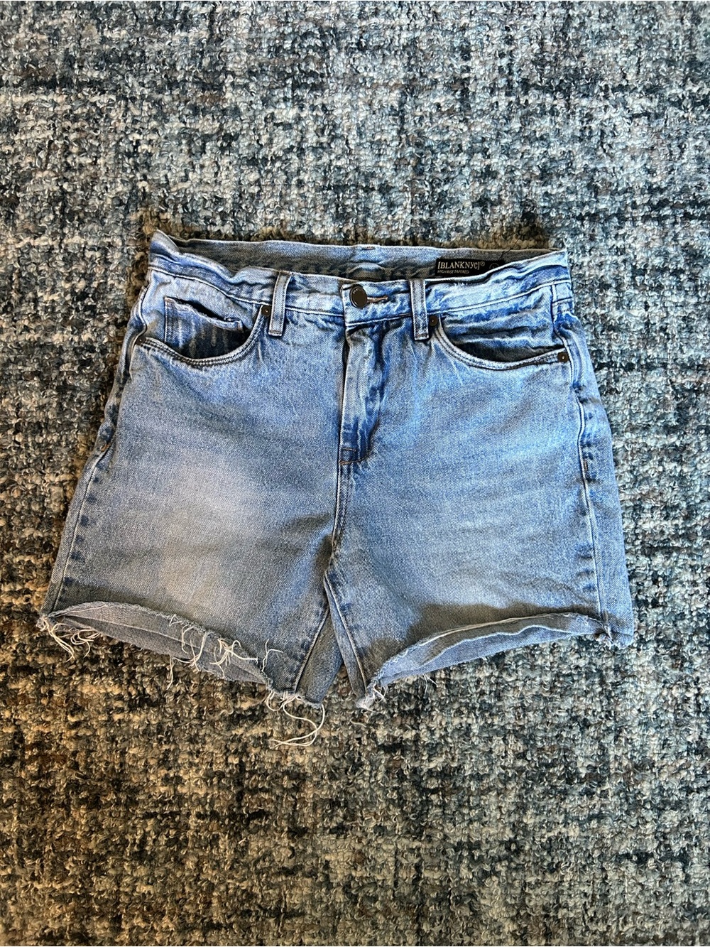 ·BlankNYC· Blue Cutoff High-Rise Denim Jean Shorts Size 27